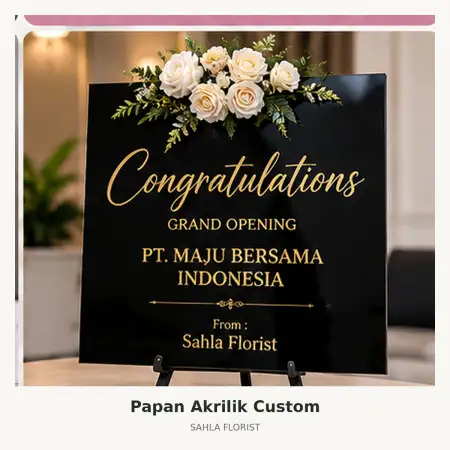 Papan Bunga Akrilik Surakarta